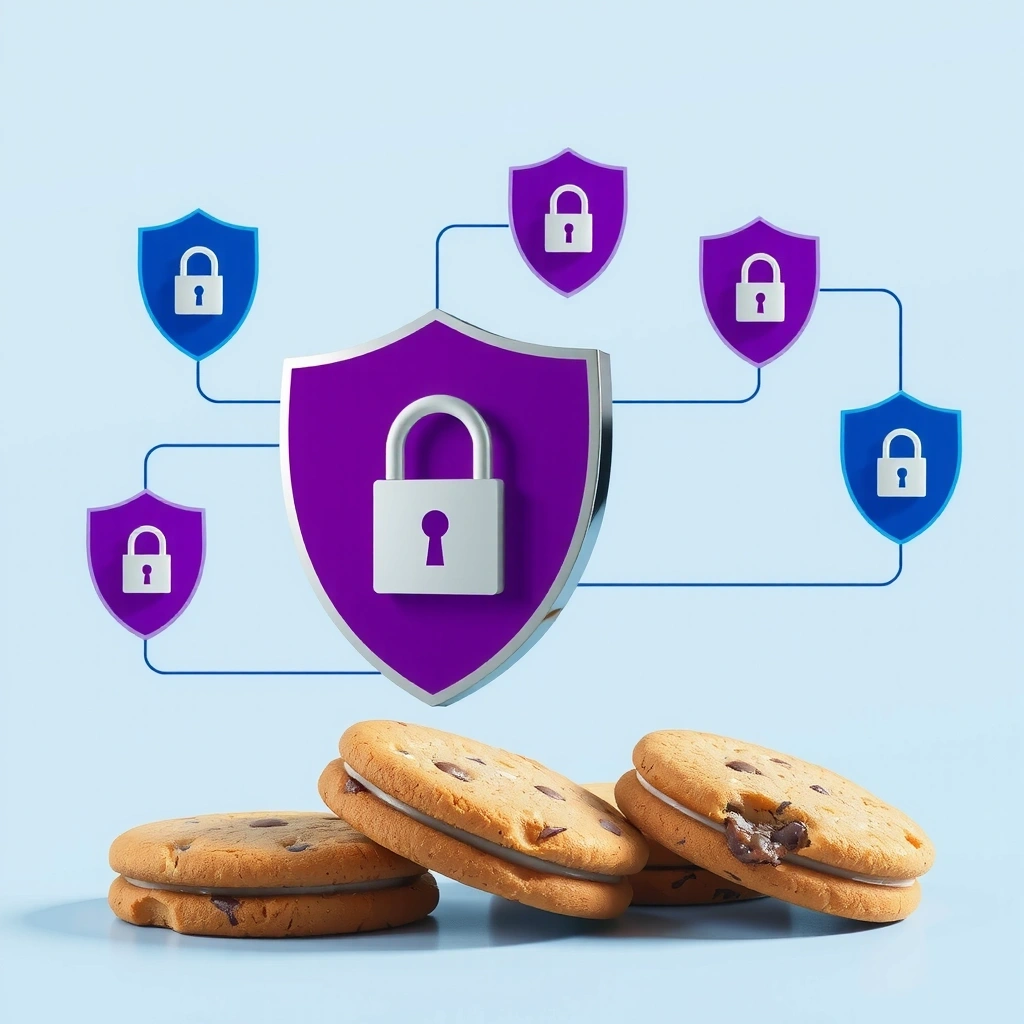 Cookie illustration showing data protection
