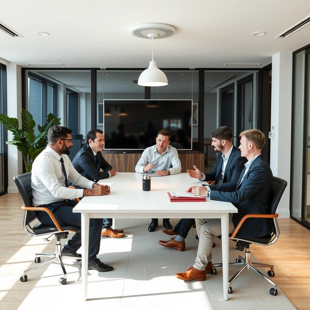 Professional team collaboration